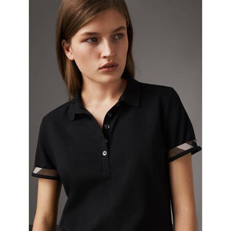 burberry women's black polo|burberry women's polo shirts sale.